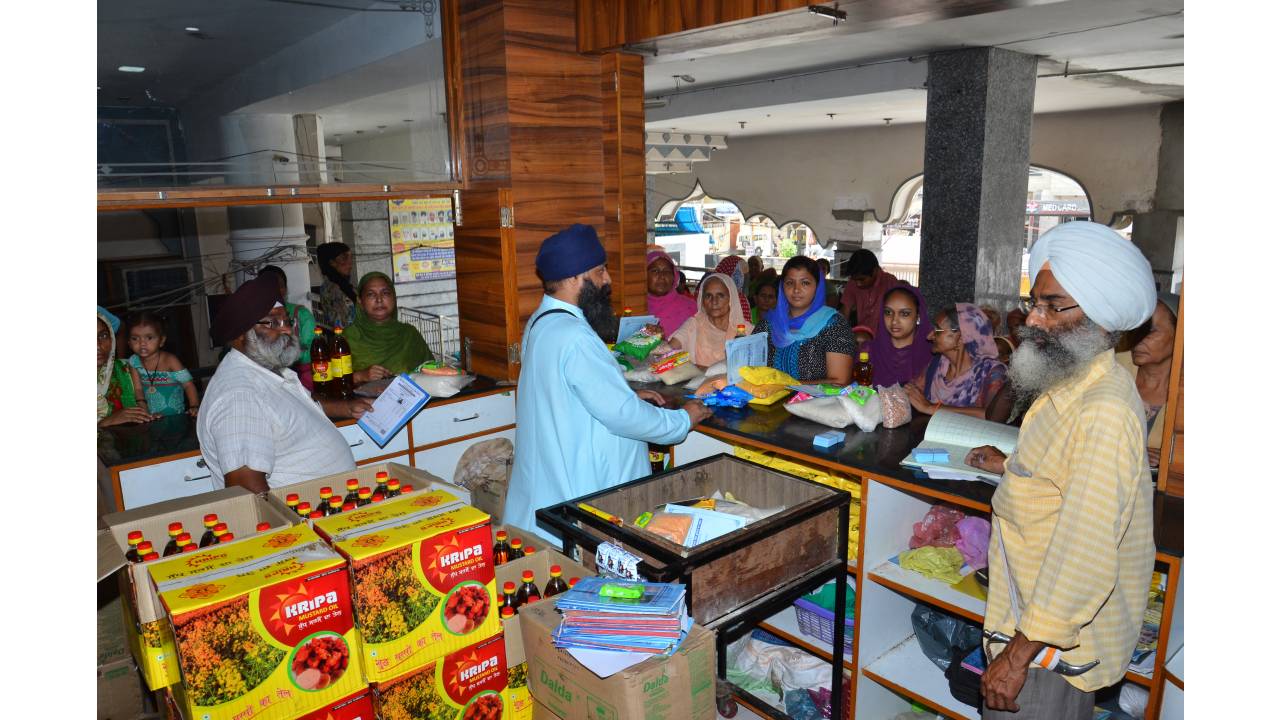 Guriqbal Singh Ji Gallery Monthly Ration Distribution by Bibi Kaulan Ji Bhalai Kendar Tarantaran Road Amritsar