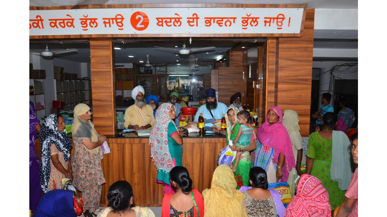 Guriqbal Singh Ji Gallery Monthly Ration Distribution by Bibi Kaulan Ji Bhalai Kendar Tarantaran Road Amritsar