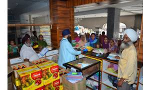 Guriqbal Singh Ji Gallery Monthly Ration Distribution by Bibi Kaulan Ji Bhalai Kendar Tarantaran Road Amritsar