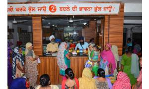 Guriqbal Singh Ji Gallery Monthly Ration Distribution by Bibi Kaulan Ji Bhalai Kendar Tarantaran Road Amritsar